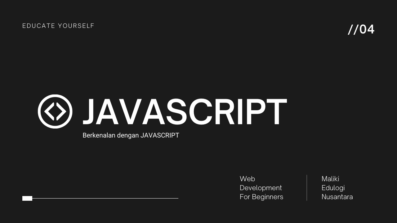 Berkenalan dengan JAVASCRIPT