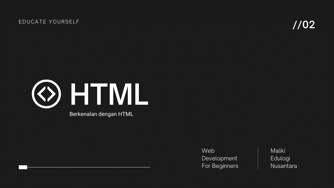 Berkenalan dengan HTML