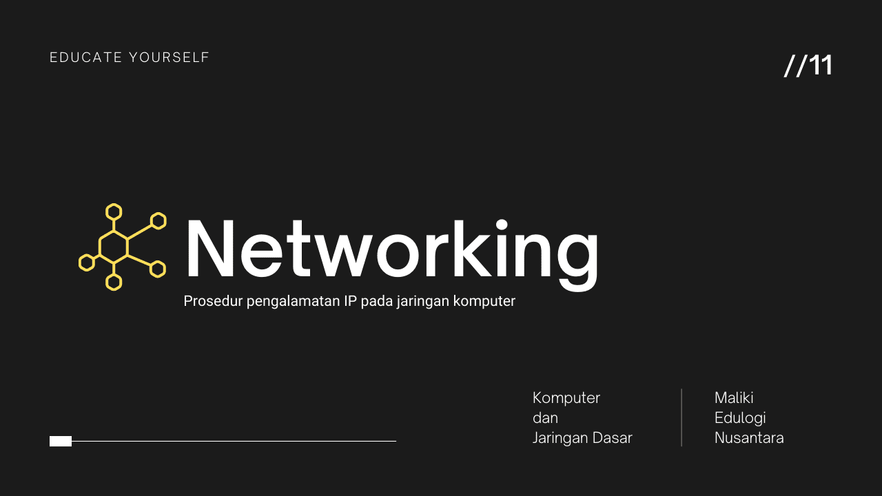 Prosedur pengalamatan IP pada jaringan komputer